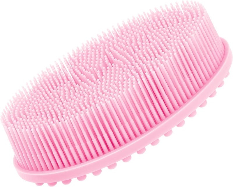 MGNLR Silicone Body Scrubber Loofah - 2 in 1 Face and Body Brush Massage Bath And Shower | Gently Clean Skin, Facial Scrub Baby Bath Body Brush Baby Scalp Massage | Improve Your Blood Circulation - Image 1
