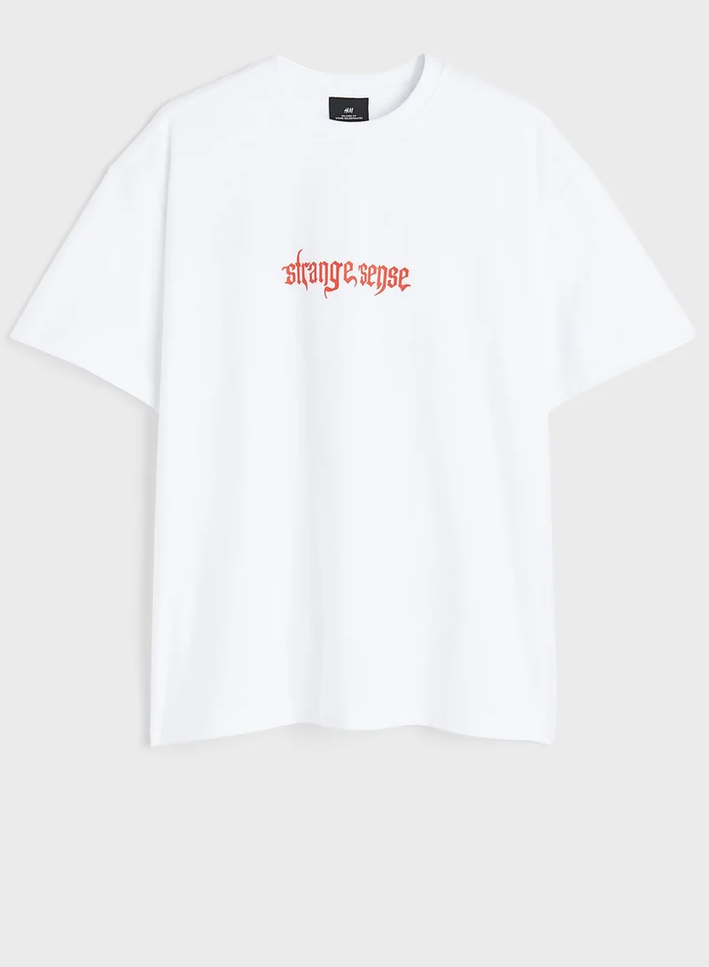 H&M Graphic Crew Neck T-Shirt