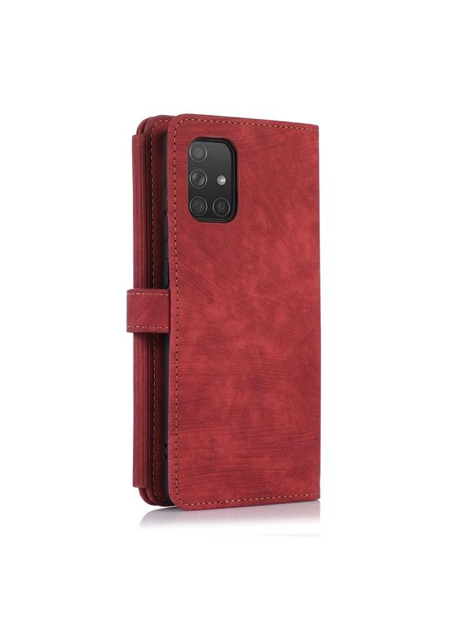 اس-توب جراب لهاتف Samsung Galaxy A71 4G Dream 9-Card Wallet Bag Zipper Leather Phone Case - Image 3