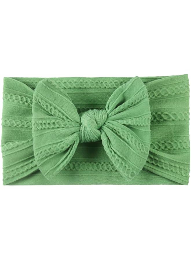 erorex 14Pcs Baby Soft Nylon Headbands Hair Bows Elastics Hairbands Wide Knotted Headband Hair Accessories - Image 4