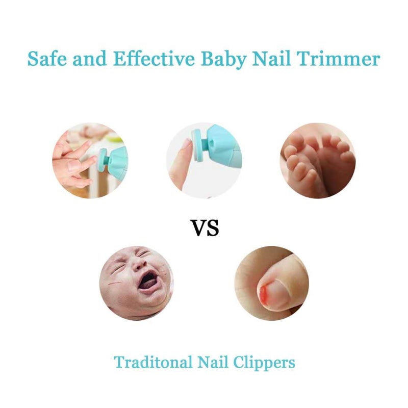 Baby Electric Nail File Drill  No Sharp Claws Hurt, 6 in 1 Safety Cutter Trimmer Clipper - Image 2