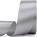 Nsilu 25 Yards 112 inches Wide Satin Ribbon Suitable for Wedding Party and Gift Box Packaging Ribbon Gray 112 - Image 1