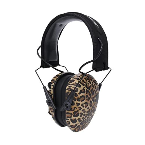 Walker's Razor Slim Electronic MUFF - Leopard Print - Image 4