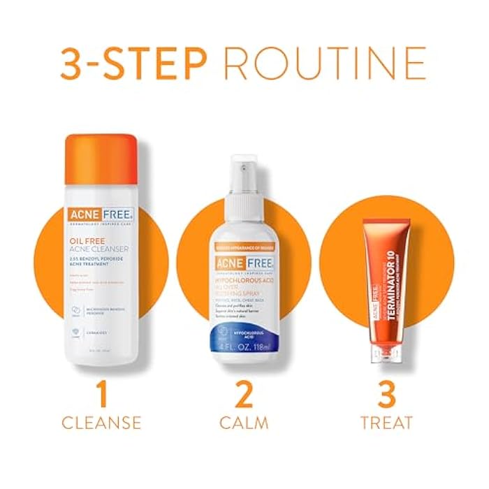 AcneFree Hypochlorous Acid Soothing Spray for Face & Body – Redness Relief Mist for Acne-Prone, Sensitive, or Irritated Skin – Gentle Daily Spray for Breakout Support & Skin Barrier Balance – 4 ounce - Image 4