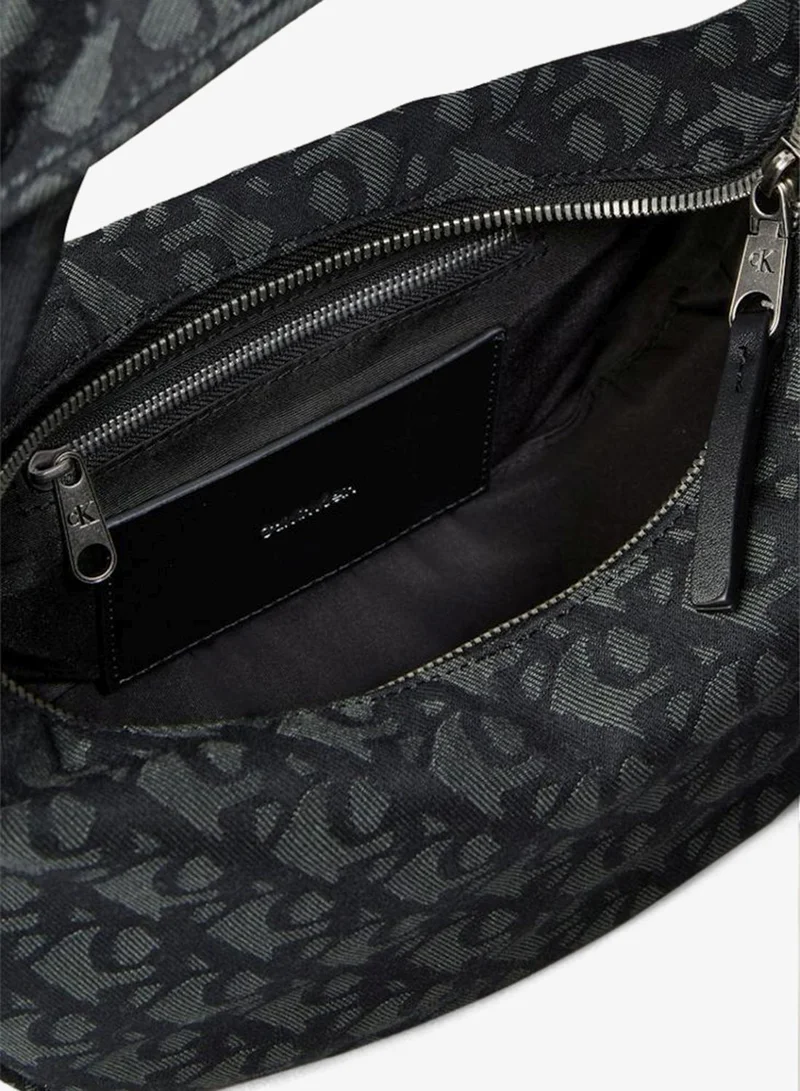 CALVIN KLEIN  Logo Detailed Zip through Hobo for Women | Best Price UAE