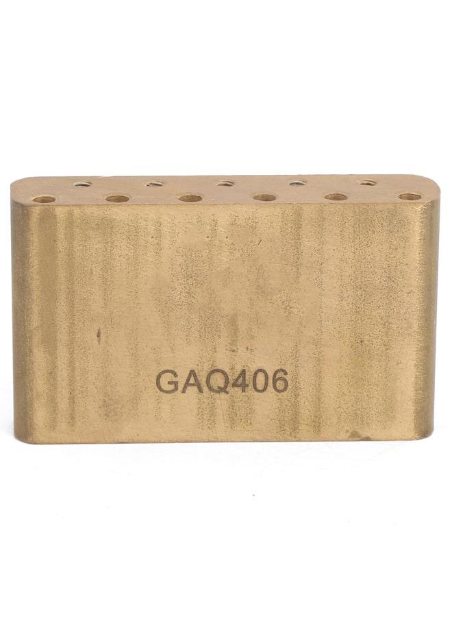 Thoraya - Electric Guitar Tremolo Bridge Block W/Shake Bar Brass for Fender MIM Standard Series Strat63.5mm (GAQ406) - Image 1