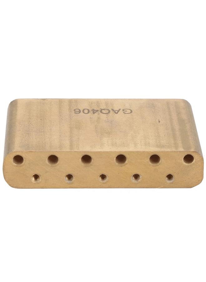 Thoraya - Electric Guitar Tremolo Bridge Block W/Shake Bar Brass for Fender MIM Standard Series Strat63.5mm (GAQ406) - Image 1