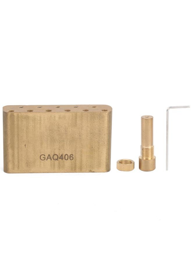 Thoraya - Electric Guitar Tremolo Bridge Block W/Shake Bar Brass for Fender MIM Standard Series Strat63.5mm (GAQ406) - Image 1