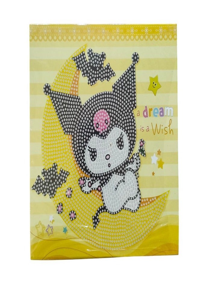 Diy 3D Diamond Painting Kit for Kids Develop Focus Skills and Patience, Improve Visual Coordination 20 X 20 cm (Kuromi) - Image 1