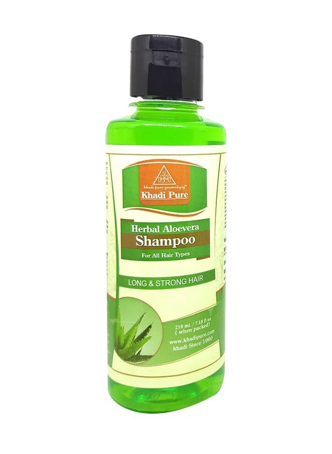 Khadi Pure Gramodyog - Herbal Aloevera Shampoo, 210Ml - Image 1