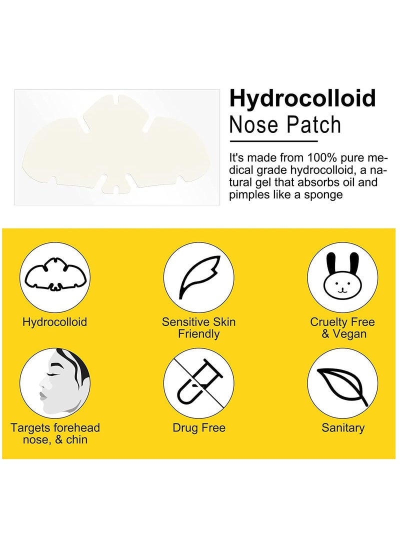 Elaimei - Hydrocolloid Nose Patch - Cleansing Pore Strip for Nose Pores, Pimples, Zits and Oil - Overnight Pore Strips to Absorb Acne Nose Gunk (12 Patches) - Image 1