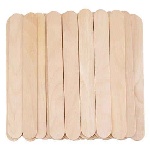 FORGESY Non-Sterile Standard Wooden Tongue Depressor/Natural Wood wax applicator sticks Wooden Waxing Spatula (400 Piece) - Image 1