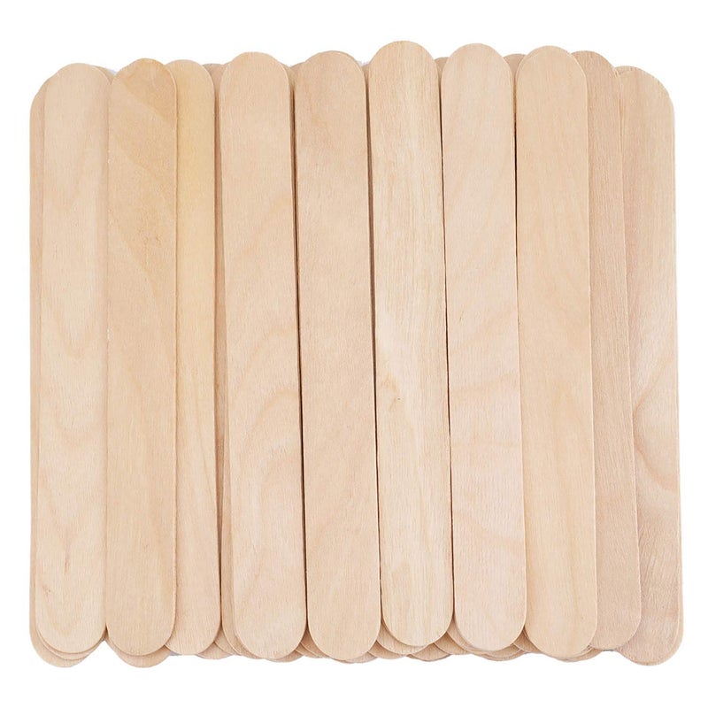 FORGESY Non-Sterile Standard Wooden Tongue Depressor/Natural Wood wax applicator sticks Wooden Waxing Spatula (400 Piece) - Image 5