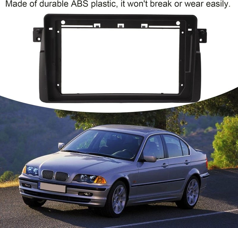 ويوبلز لوحة راديو ستيريو للسيارة مقاس 9 بوصات، غطاء راديو ستيريو للسيارة، طقم تركيب لوحة القيادة لسلسلة 3 E46 1998-2005 - Image 5