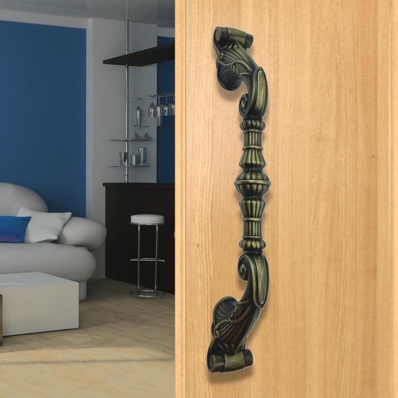 JKC Antique Door Handles for Main Door HandleWardrobe Handle for Home Decoration 8 Inch Antique Finish - Image 1