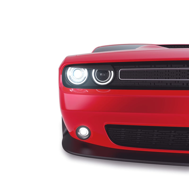 GRIDREADY Headlight eyelids for Dodge Challenger Accessories Angry Eyes Covers attaches to Head Light Bezel Fits sxt gt rt Shaker ta scat Pack SRT 392 Hellcat Demon hemi etc