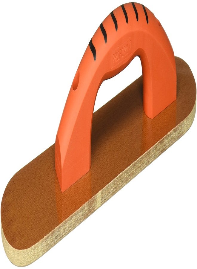 Kraft Tool CF501PF Round Ends Laminated Canvas Resin Hand Float with ProForm Handle, 16 x 3-1/2-Inch,Multi