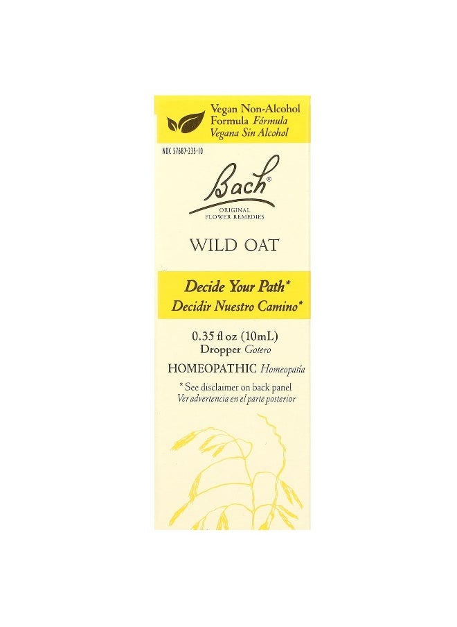 Bach Bach, Original Flower Remedies, Wild Oat, 0.35 fl oz (10 ml)  - Image 1
