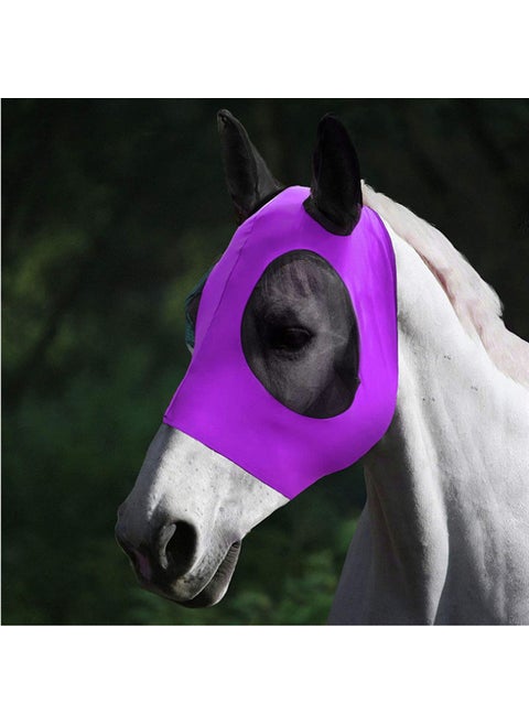Flexible Mesh Equine Face Cover Purple