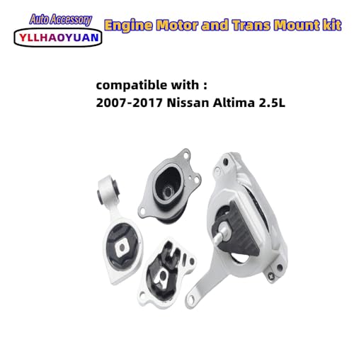 Yllhaoyuan Engine Motor Mount Set 4Pcs Compatible with 2007 2008 2009 2010 2011 2012 2013 2014 2015 2016 2017 Nissan Altima 2.5L A4350 A4353 A4340 A4339 - Image 2