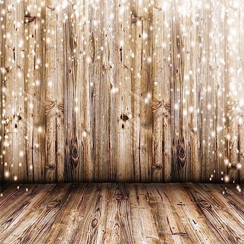 SJOLOON 10x10FT Rustic Wood Vinyl Photography Backdrop Nostalgia Wood Floor Photo Backdrop Baby Newborn Photo Studio Props JLT10359 - Image 1