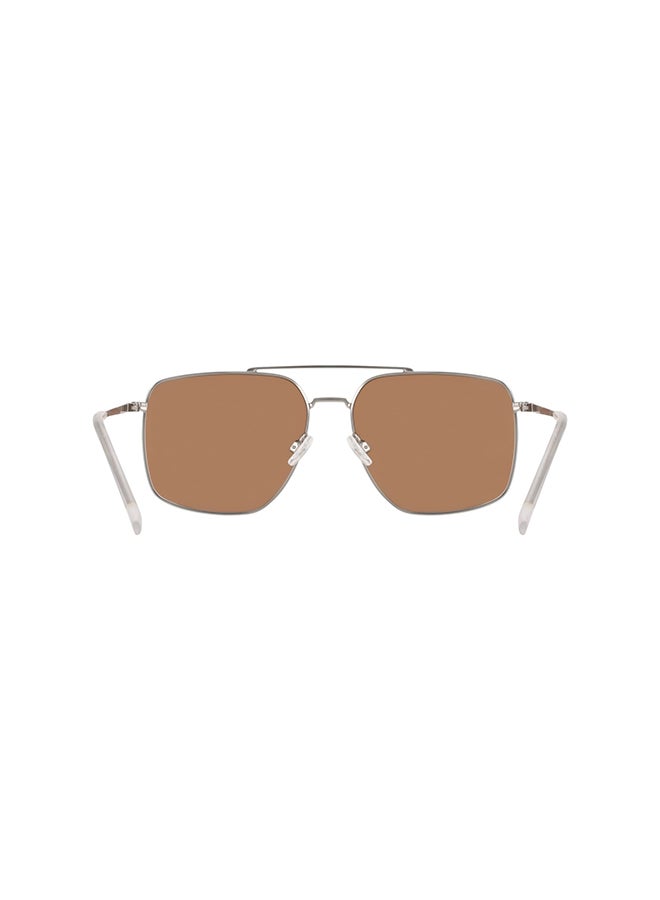 NAUTICA نظارات شمسية ناوتيكا كاملة الإطار معدنية N106Sp 5916 (040) فضي غير لامع - Image 3