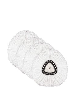 Y&D Mop Heads, Spin Replacement Head, 4 Pack Head Refills Floor Cleaning Microfiber Easy  - Image 1