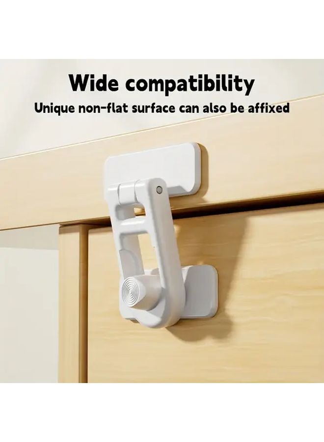 3pcs Plastic Safety Lock Set Black White Gray 90 180 Degree Rotating Locks for Oven Fridge Cabinet Doors - Image 5