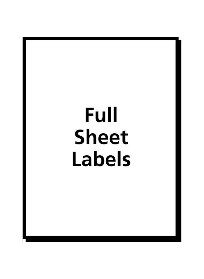 Avery Full-Sheet Printable Shipping Labels, 8.5" x 11" Customizable Stickers, White, 25 Blank Mailing Labels, Great for Mailing, Shipping, Organizing, and More (5265) - Image 4