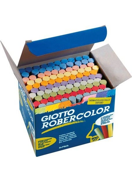 Robercolor Giotto Mixed Colors Chalk 100 pcs 