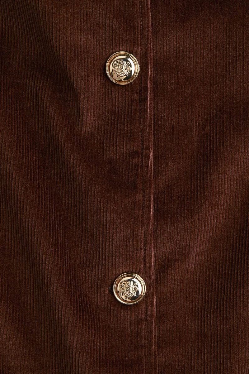 اتش اند ام فستان من قماش كوردروي