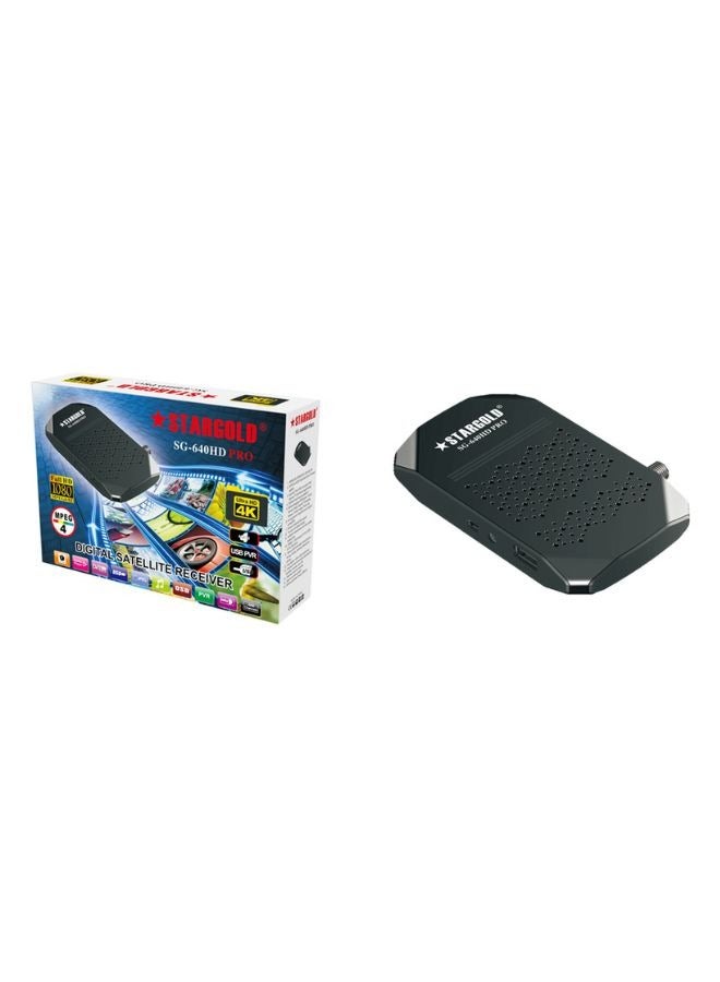 Dual display satellite receiver with 4K Full HD and SD resolution and simultaneous automatic network search