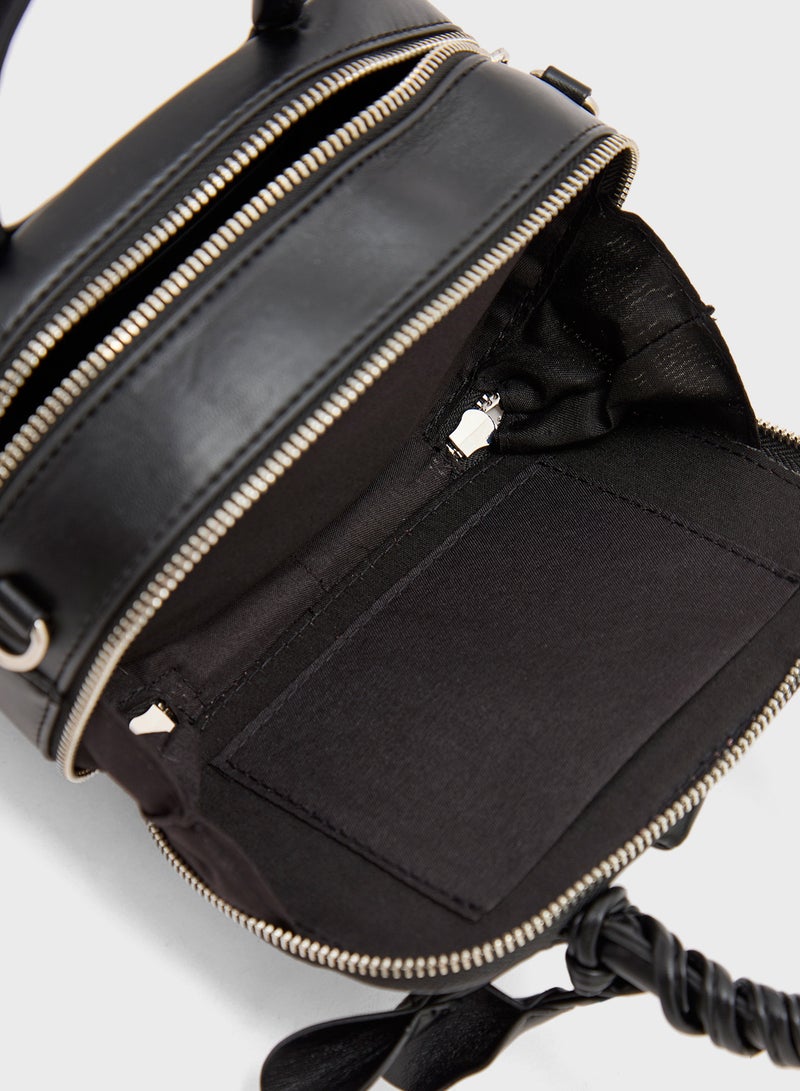 Ginger Rose Floral Double Zip Satchel Bag  - Image 5