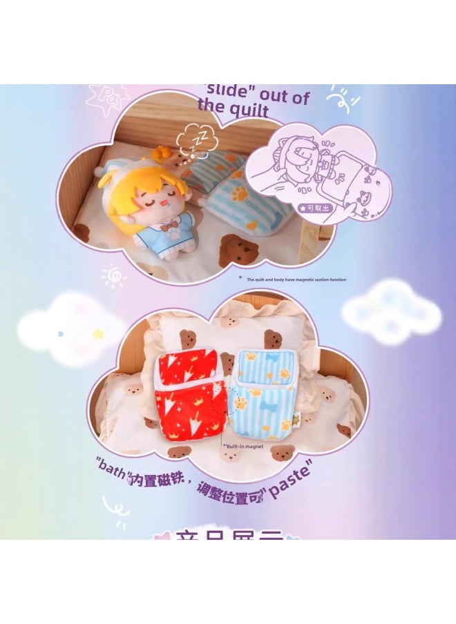 Full-time Master Haomeng Series Magnetic Suction Plush Blind Box Cute Animation Peripheral Hand Ornaments Doll Birthday Gift-Color:Full-time Master Good Dream Series Magnetic Plush Blind Box  - Image 3