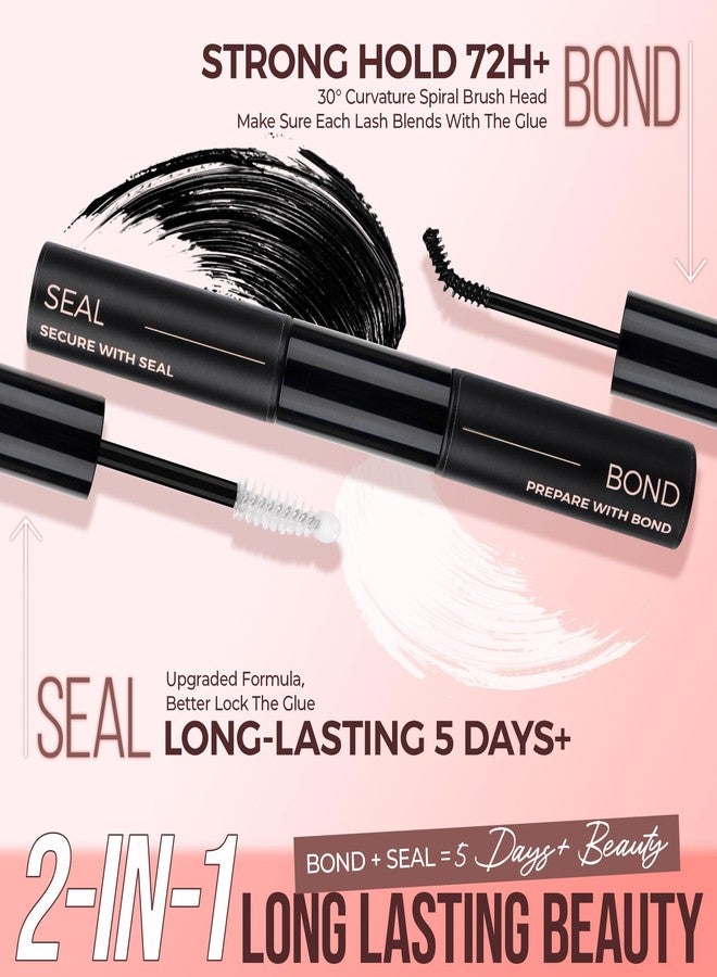 LASHVIEW Lash Glue Bond and Seal Long Lasting Strong Hold Waterproof 2 in 1 Cluster Eyelash Glue for DIY Lash Extensions - Image 2