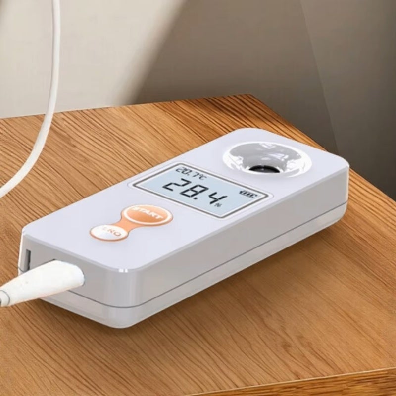 مقياس الانكسار الرقمي 0-32% بريكس ±0.5% دقة - مقياس بريكس رقمي مع إضاءة خلفية ومقاوم للماء IP67 وضبط حراري تلقائي لصنع النبيذ والتحلية المنزلية وتحضير القهوة واختبار العصائر - Image 5