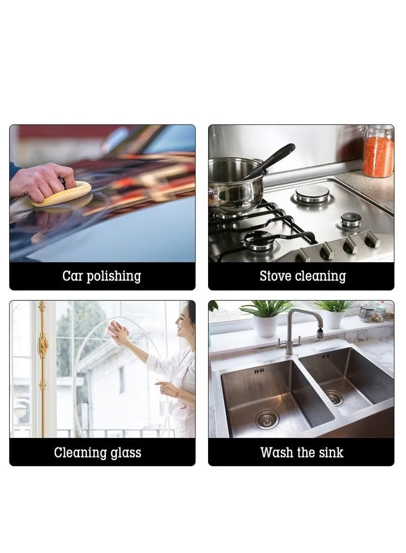 Upgrade Version 5-Inch Portable Rotary Buffer Polisher Car Waxer, Battery Cordless Sander Polishing Machine with Sponge Pads Kit[Battery*2] - Image 5