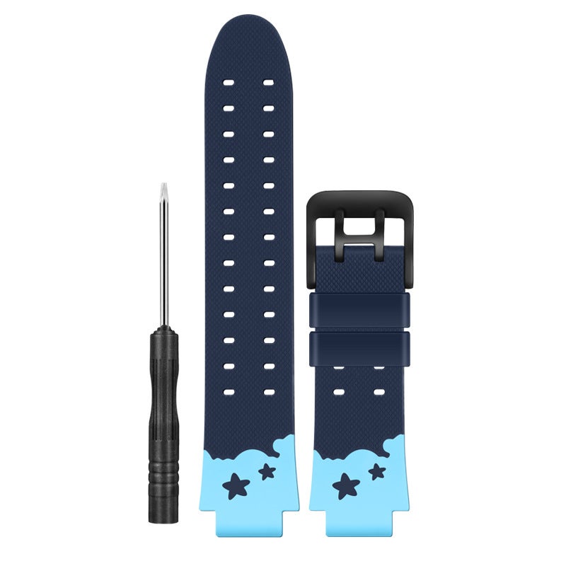 Suitable For Small Genius Phone Watch Z6Az7S Z6Z5Z3Z2Z1 D3D2D1 Q2A Q1A Soft Rubber Strap - Image 1