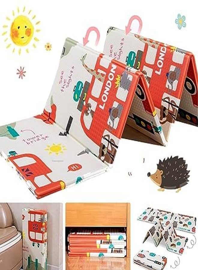 RIGJAK Baby Folding Play mat, Reversible Play mats for Kids, Baby Carpet, Playmat for XPE BPA Free Crawling Baby, Extra Large Fordable Foam Baby Play Mat (200 x 150 cm, 8 MM Thickness) (BAS) - Image 5