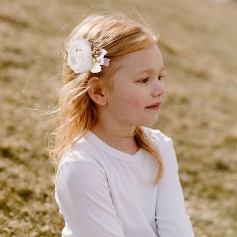 BFNAAgirl Flower Hair Clip BFNAAgirl Baby Girl Hair Bows Hair Accessories Alligator Clips for Infants Toddlers Gift one size flower8063 - Image 2
