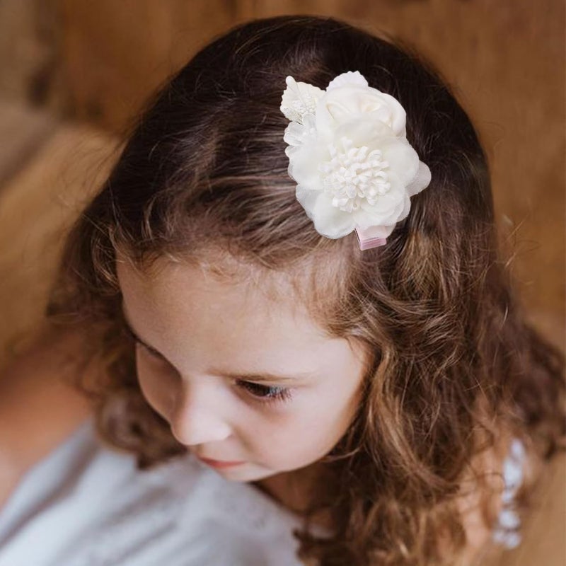 BFNAAgirl Flower Hair Clip BFNAAgirl Baby Girl Hair Bows Hair Accessories Alligator Clips for Infants Toddlers Gift one size flower8063 - Image 3