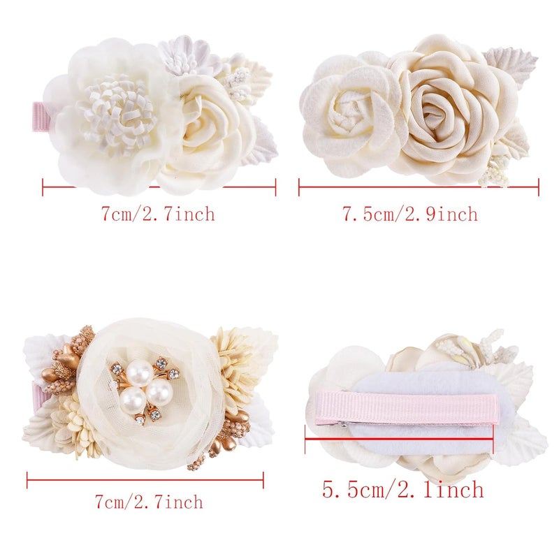 BFNAAgirl Flower Hair Clip BFNAAgirl Baby Girl Hair Bows Hair Accessories Alligator Clips for Infants Toddlers Gift one size flower8063 - Image 4