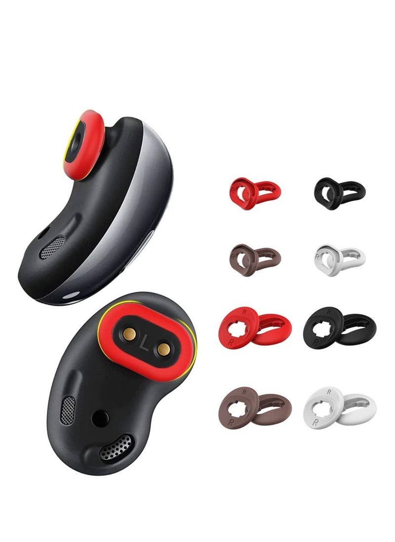 SYOSI 8 Pairs Ear Tips for Galaxy Buds Live Silicone Anti-Slip Dust Ear Tip Accessories Compatible with Samsung Galaxy Buds Live  - Image 1