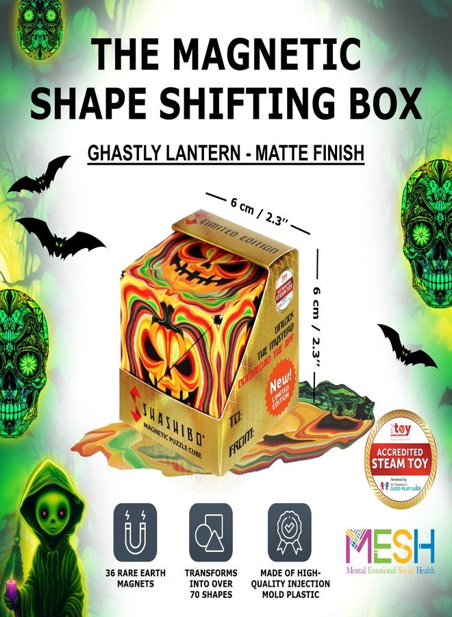 Shashibo Shape Shifting Box - Award-Winning STEM Fidget Toy with Ultra Strong Magnets - Puzzle Cube Transforms Into 100+ Shapes, Perfect Sensory Gift for Kids, Teens, and Adults (Haight-Ashbury) - Image 2