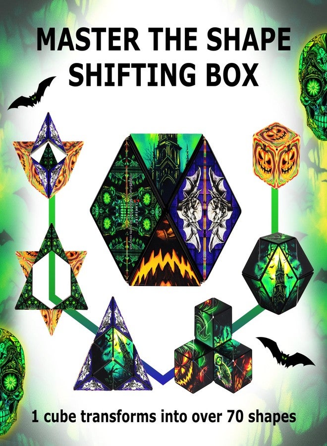 Shashibo Shape Shifting Box - Award-Winning STEM Fidget Toy with Ultra Strong Magnets - Puzzle Cube Transforms Into 100+ Shapes, Perfect Sensory Gift for Kids, Teens, and Adults (Haight-Ashbury) - Image 4