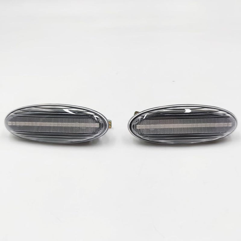bakugo BAKUGO 2Pcs Dynamic LED Side Marker Light Blinker Turn Signal Lamp For Mazda 323 Family Protege Tribute MX-6 Astina Lantis-Clear||No Dynamic - Image 1