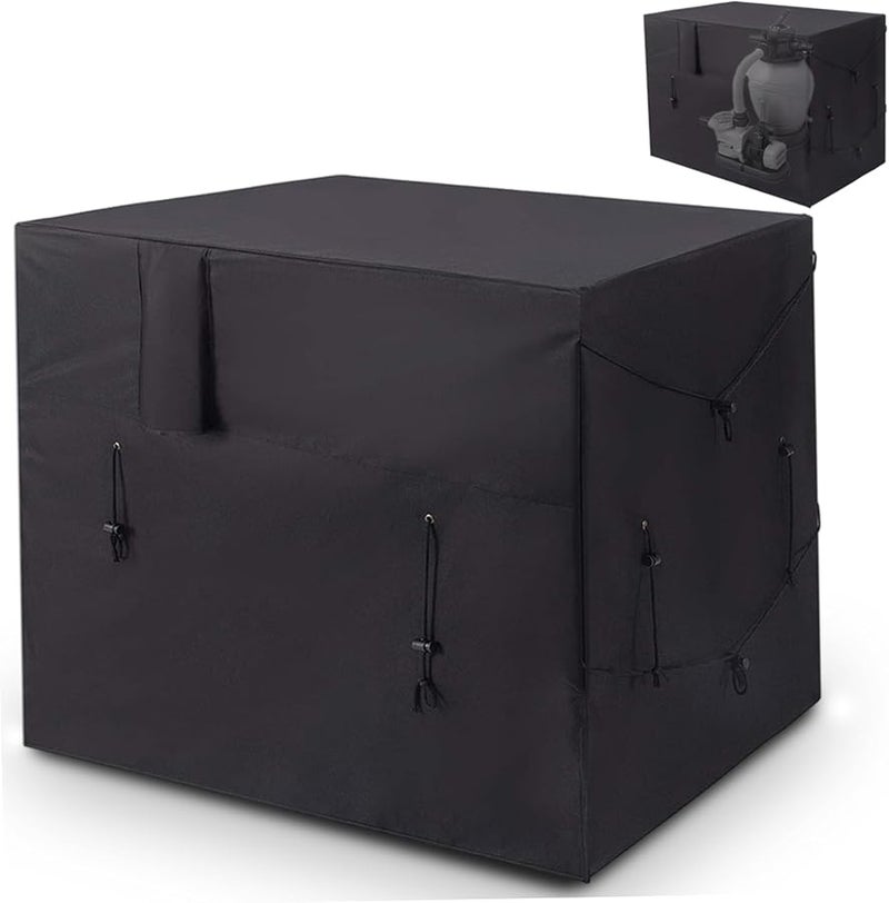 Heavy Duty 210D Waterproof Heat Pump Cover 40x34x31 Inches Winter Protection - Image 1