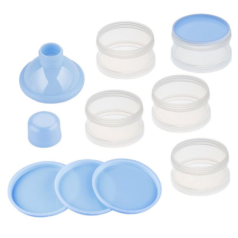 Accmor Formula Dispenser On The Go, 5 Compartments Stackable Formula Container for Travel, Baby Milk Powder Kids Snack Container, BPA Free - Image 2