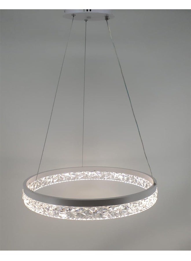 ATM Modern Crystal LED Ring Pendant Light Fixture  - Image 1