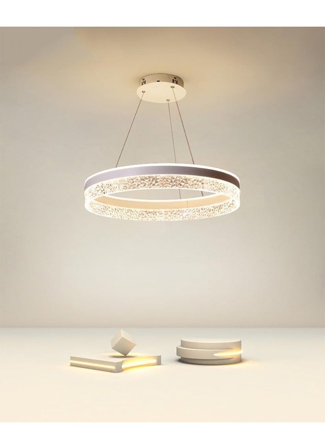 ATM Modern Crystal LED Ring Pendant Light Fixture  - Image 2
